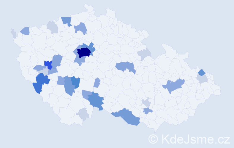 Příjmení: 'Kreuzerová', počet výskytů 94 v celé ČR