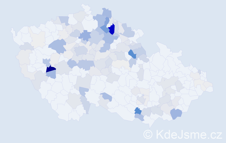 Příjmení: 'Láska', počet výskytů 532 v celé ČR