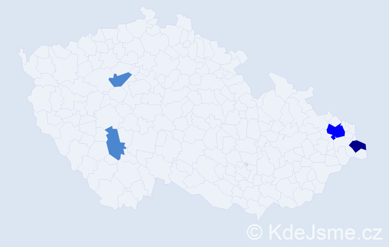 Příjmení: 'Spandel', počet výskytů 7 v celé ČR