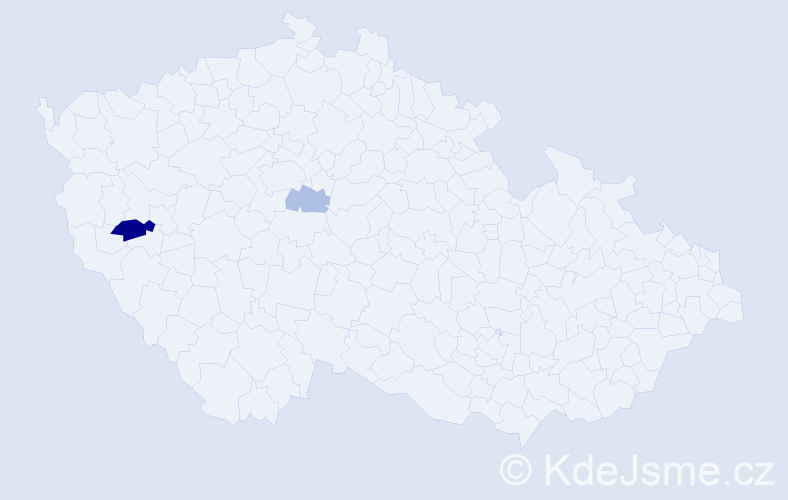 Příjmení: 'Lizerot', počet výskytů 4 v celé ČR