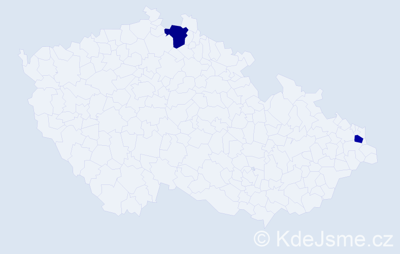 Příjmení: 'Halabuk', počet výskytů 7 v celé ČR