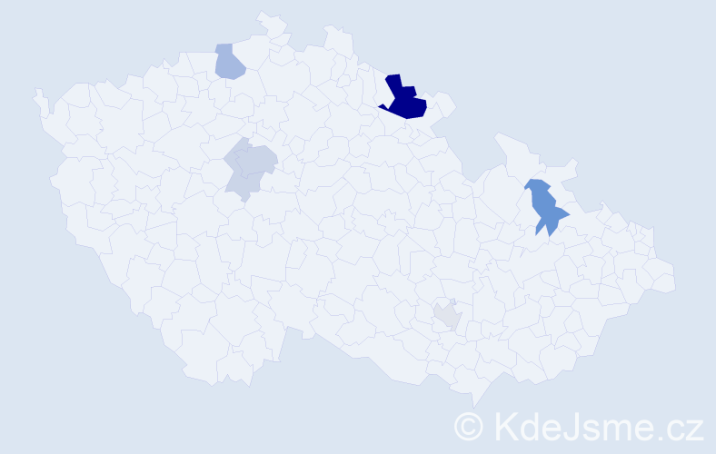 Příjmení: 'Duduš', počet výskytů 22 v celé ČR