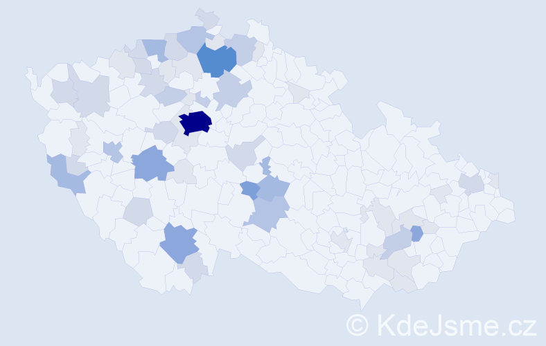 Příjmení: 'Ehrlichová', počet výskytů 166 v celé ČR