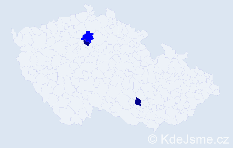 Příjmení: 'Danylchyk', počet výskytů 5 v celé ČR