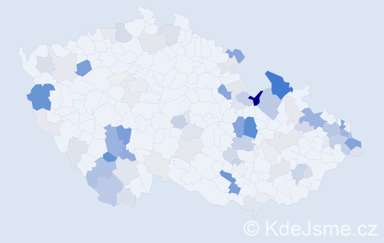 Příjmení: 'Hečko', počet výskytů 326 v celé ČR