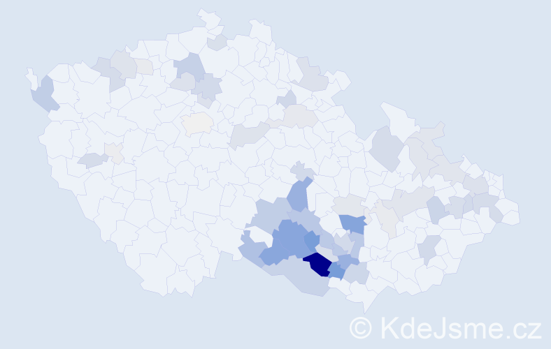 Příjmení: 'Škárková', počet výskytů 159 v celé ČR