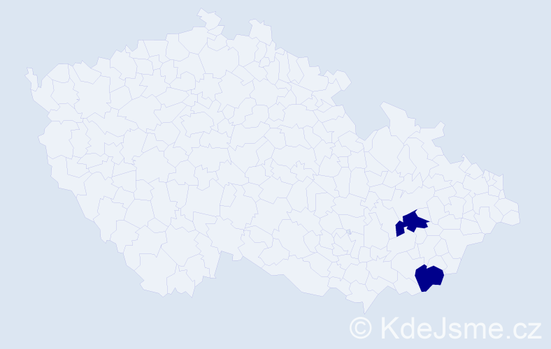 Příjmení: 'Sollárová', počet výskytů 4 v celé ČR