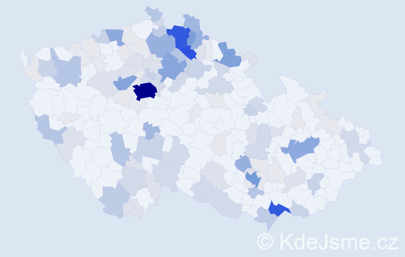 Příjmení: 'Lamač', počet výskytů 461 v celé ČR