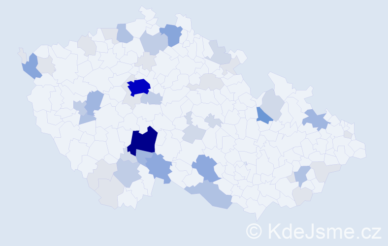 Příjmení: 'Machoňová', počet výskytů 163 v celé ČR