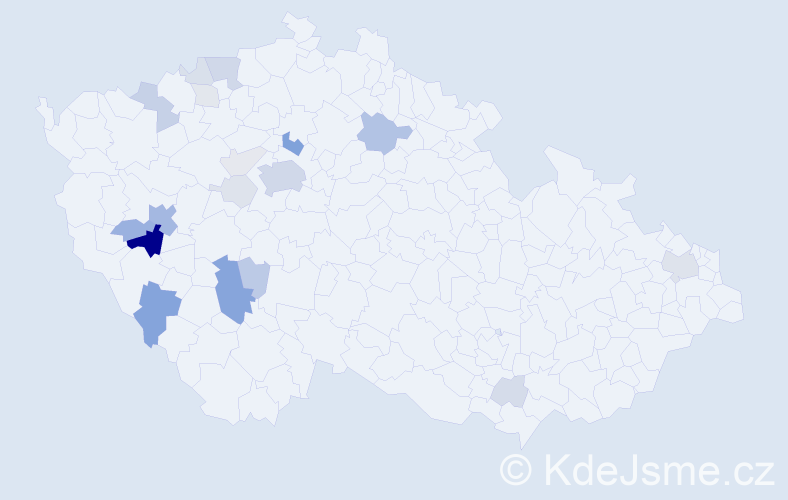 Příjmení: 'Kripnerová', počet výskytů 76 v celé ČR