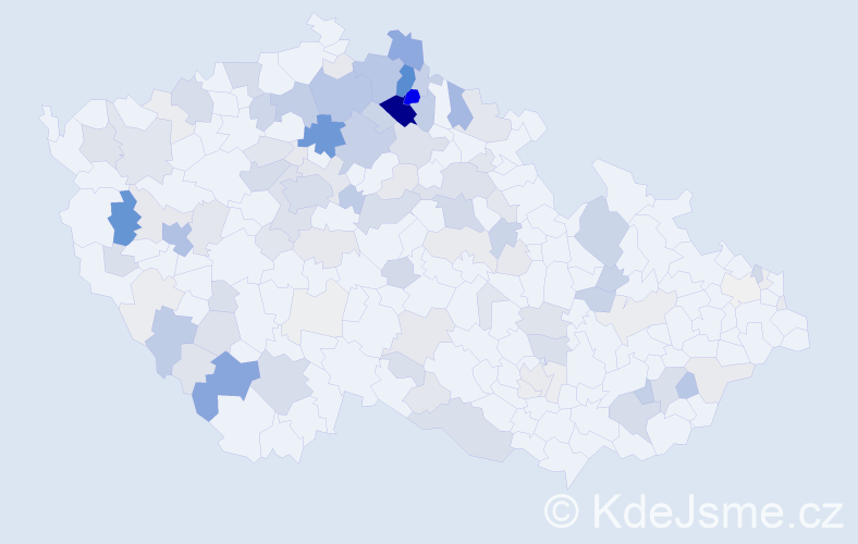 Příjmení: 'Bursová', počet výskytů 492 v celé ČR