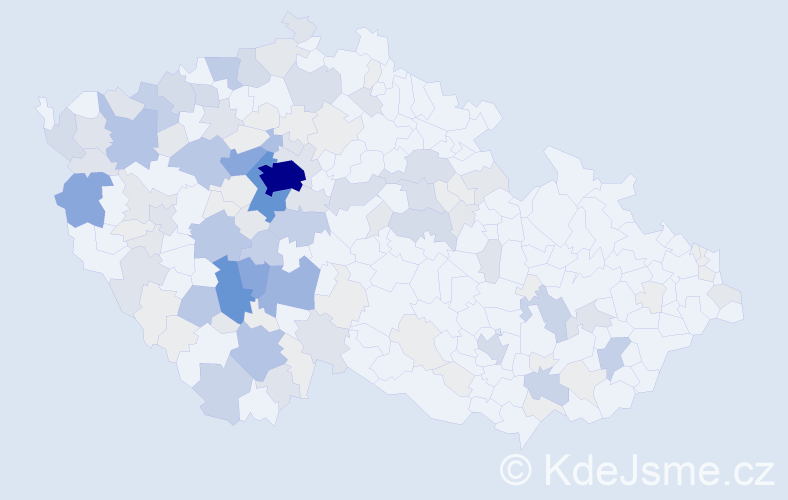 Příjmení: 'Márová', počet výskytů 490 v celé ČR