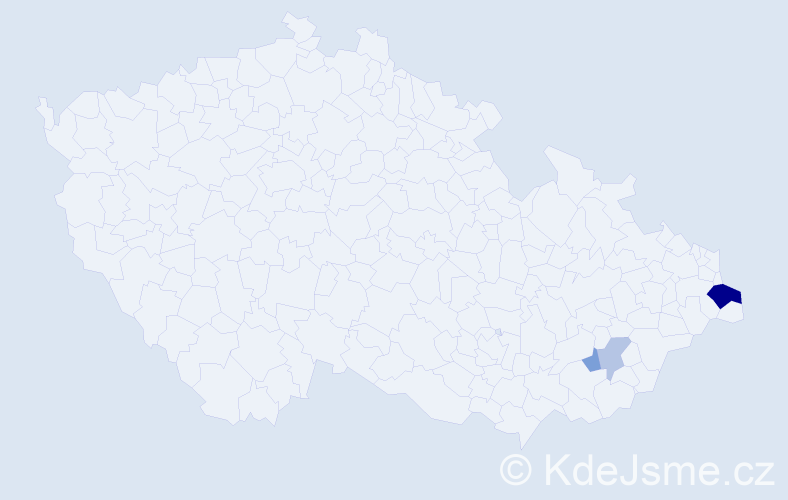 Příjmení: 'Szczepanková', počet výskytů 15 v celé ČR