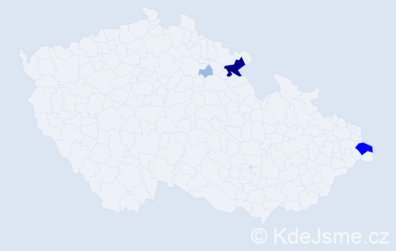 Příjmení: 'Aresinová', počet výskytů 8 v celé ČR