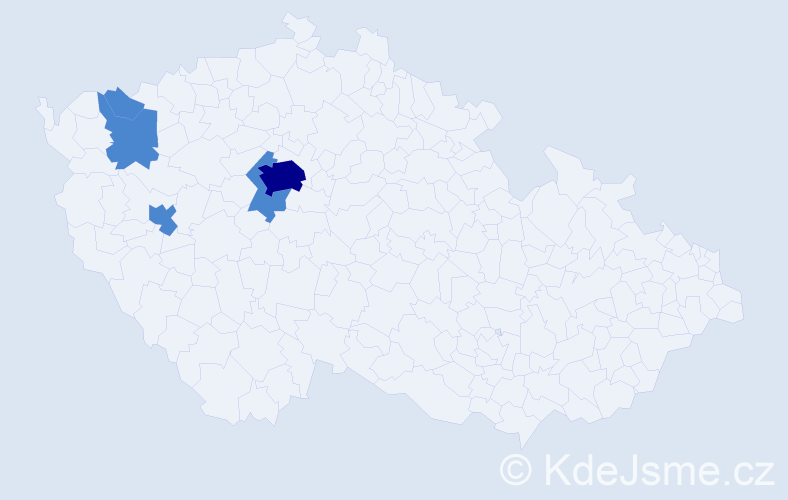 Příjmení: 'Iakovleva', počet výskytů 7 v celé ČR