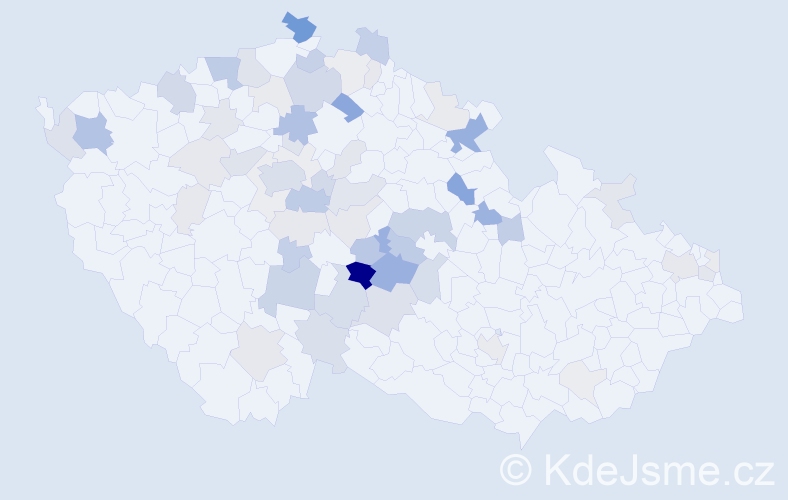 Příjmení: 'Michalíčková', počet výskytů 185 v celé ČR