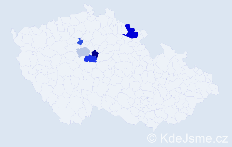 Příjmení: 'Rottr', počet výskytů 11 v celé ČR
