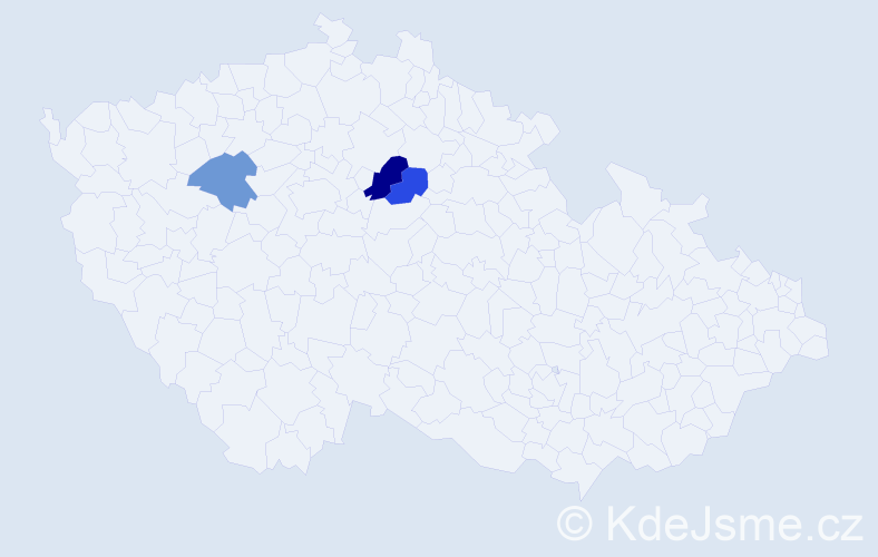 Příjmení: 'Bajora', počet výskytů 4 v celé ČR