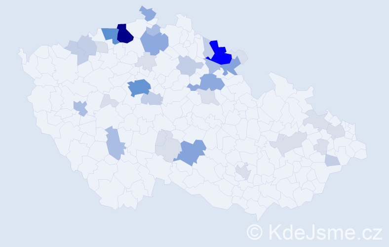 Příjmení: 'Patzeltová', počet výskytů 112 v celé ČR