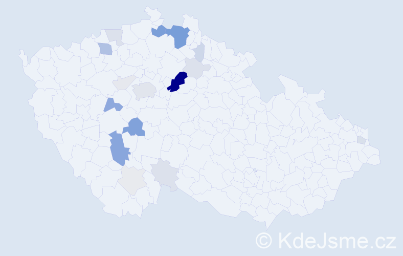 Příjmení: 'Čihula', počet výskytů 78 v celé ČR