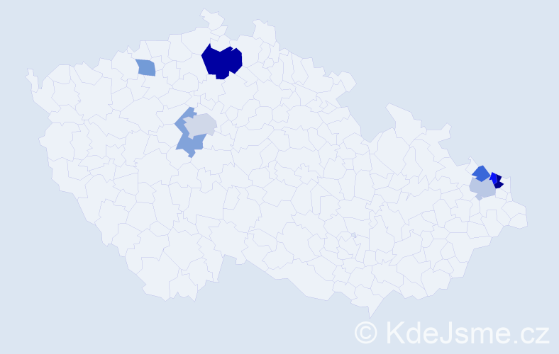 Příjmení: 'Kótaiová', počet výskytů 12 v celé ČR