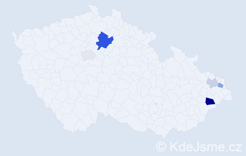 Příjmení: 'Barciová', počet výskytů 8 v celé ČR