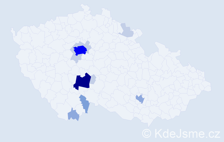 Příjmení: 'Maleninský', počet výskytů 31 v celé ČR