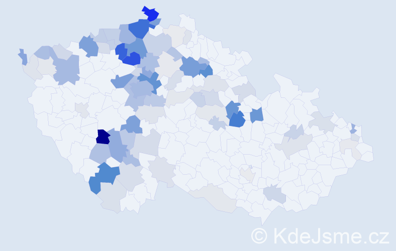 Příjmení: 'Barcalová', počet výskytů 299 v celé ČR