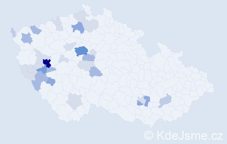 Příjmení: 'Rupertová', počet výskytů 82 v celé ČR
