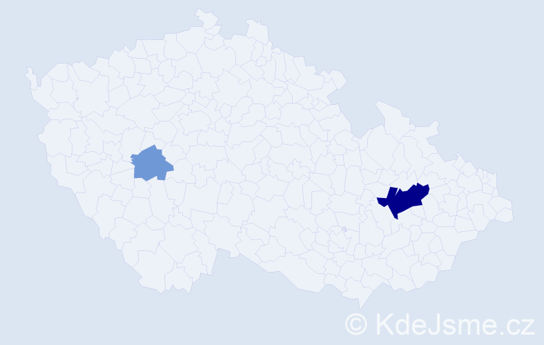 Příjmení: 'Kräuterová', počet výskytů 6 v celé ČR