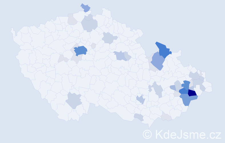 Příjmení: 'Randus', počet výskytů 140 v celé ČR