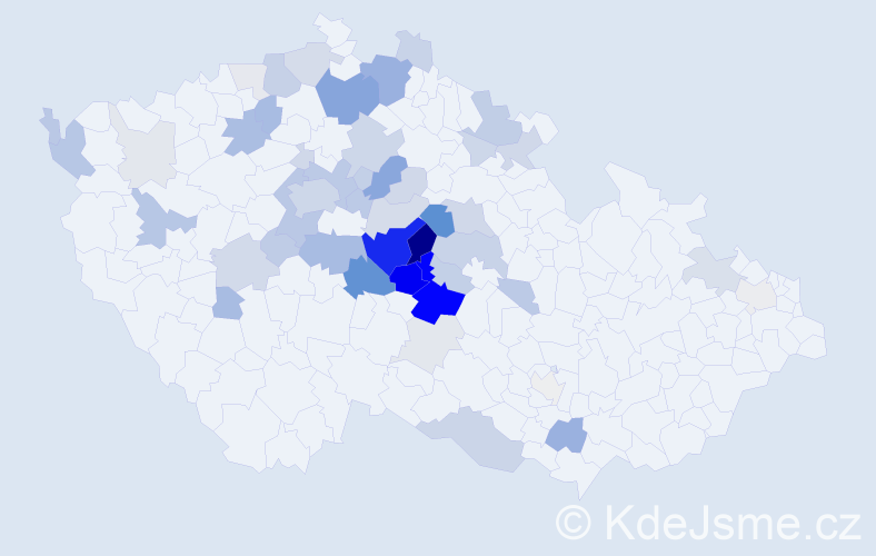 Příjmení: 'Čálková', počet výskytů 184 v celé ČR