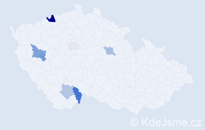 Příjmení: 'Karezová', počet výskytů 11 v celé ČR