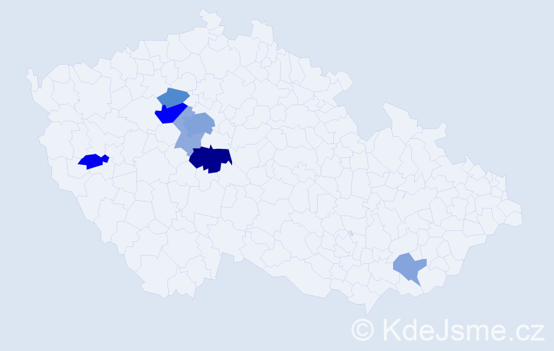 Příjmení: 'Klemperová', počet výskytů 20 v celé ČR
