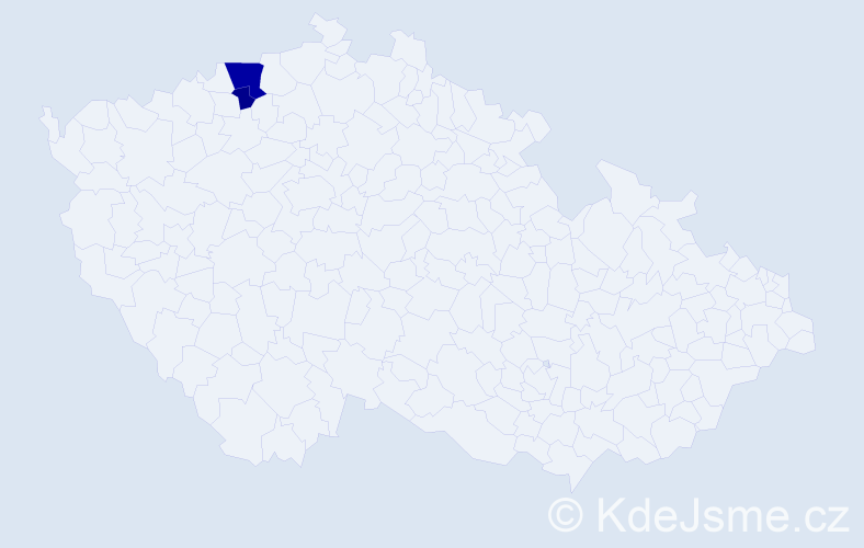 Příjmení: 'Gesselová', počet výskytů 10 v celé ČR