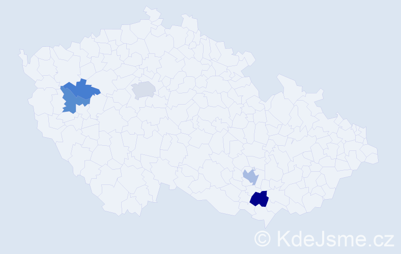 Příjmení: 'Paschová', počet výskytů 12 v celé ČR