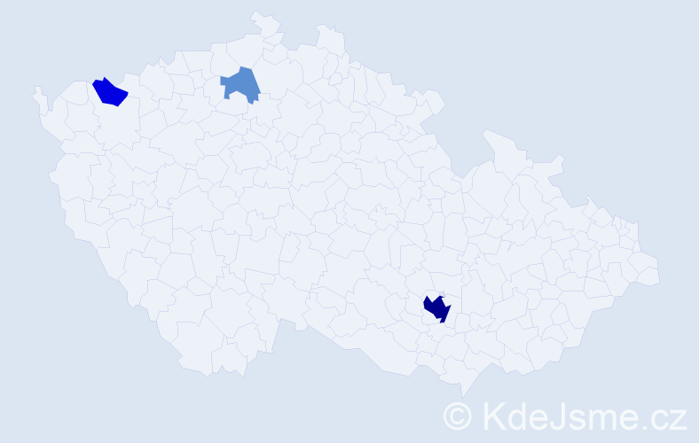 Příjmení: 'Kleberová', počet výskytů 11 v celé ČR