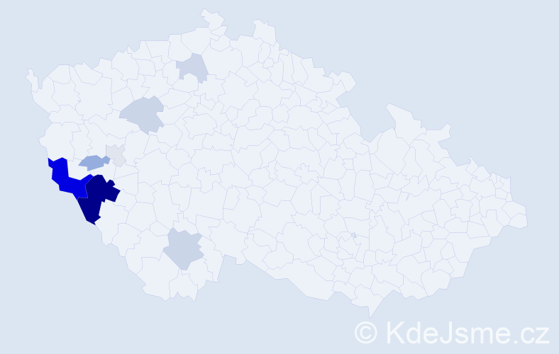 Příjmení: 'Krásnická', počet výskytů 26 v celé ČR