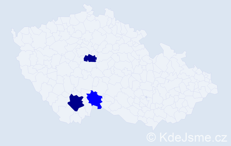 Příjmení: 'Stukbauerová', počet výskytů 5 v celé ČR
