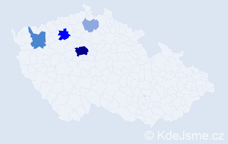 Příjmení: 'Suslov', počet výskytů 12 v celé ČR
