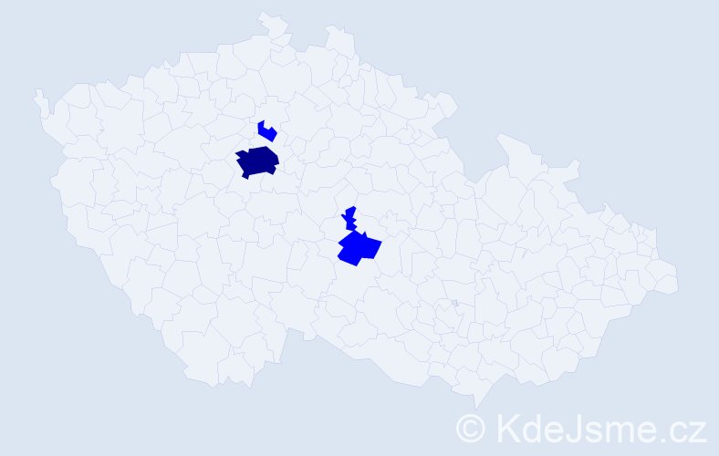 Příjmení: 'Vargoško', počet výskytů 4 v celé ČR