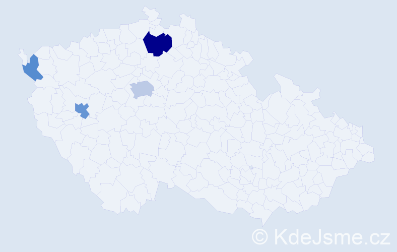 Příjmení: 'Nussbaumer', počet výskytů 9 v celé ČR