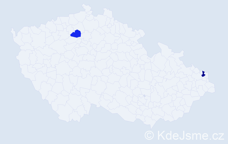 Příjmení: 'Langenberk', počet výskytů 3 v celé ČR