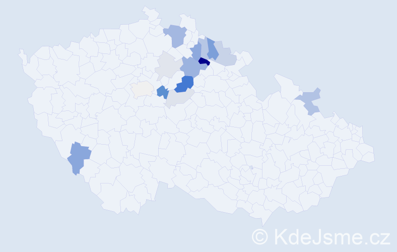Příjmení: 'Landfeld', počet výskytů 38 v celé ČR