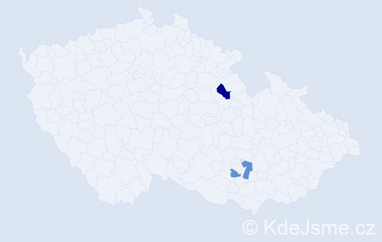 Příjmení: 'Stidlová', počet výskytů 2 v celé ČR