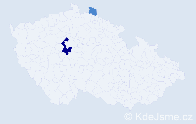 Příjmení: 'Berndsen', počet výskytů 7 v celé ČR