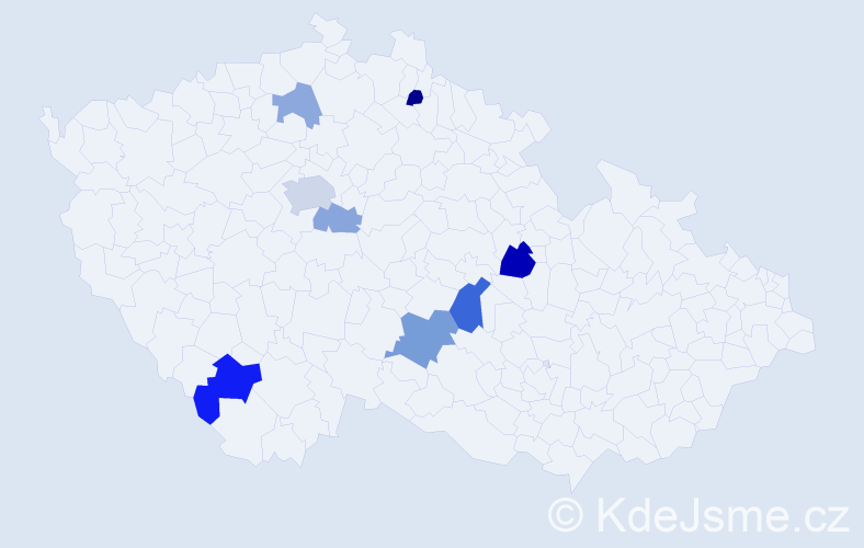 Příjmení: 'Mahurskyy', počet výskytů 15 v celé ČR