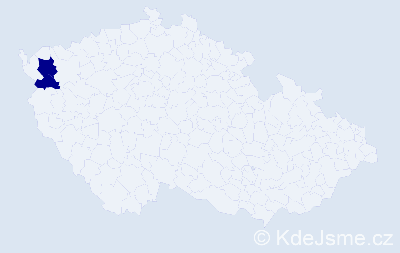 Příjmení: 'Böttingerová', počet výskytů 2 v celé ČR