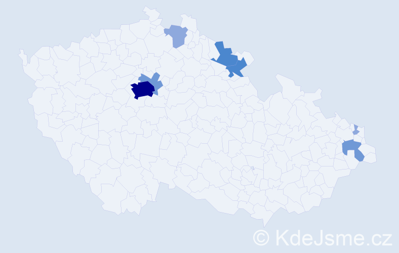 Příjmení: 'Románová', počet výskytů 18 v celé ČR