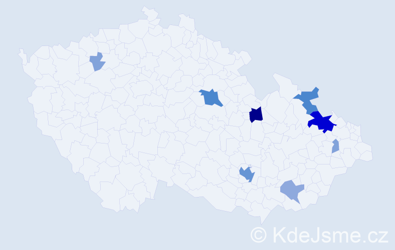 Příjmení: 'Launer', počet výskytů 31 v celé ČR